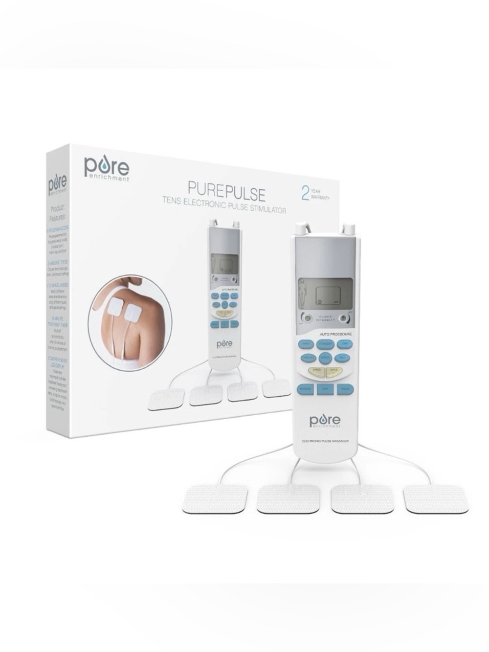 Measupro TENS-310 Electronic TENS Unit Pulse Massager - NEW IN BOX